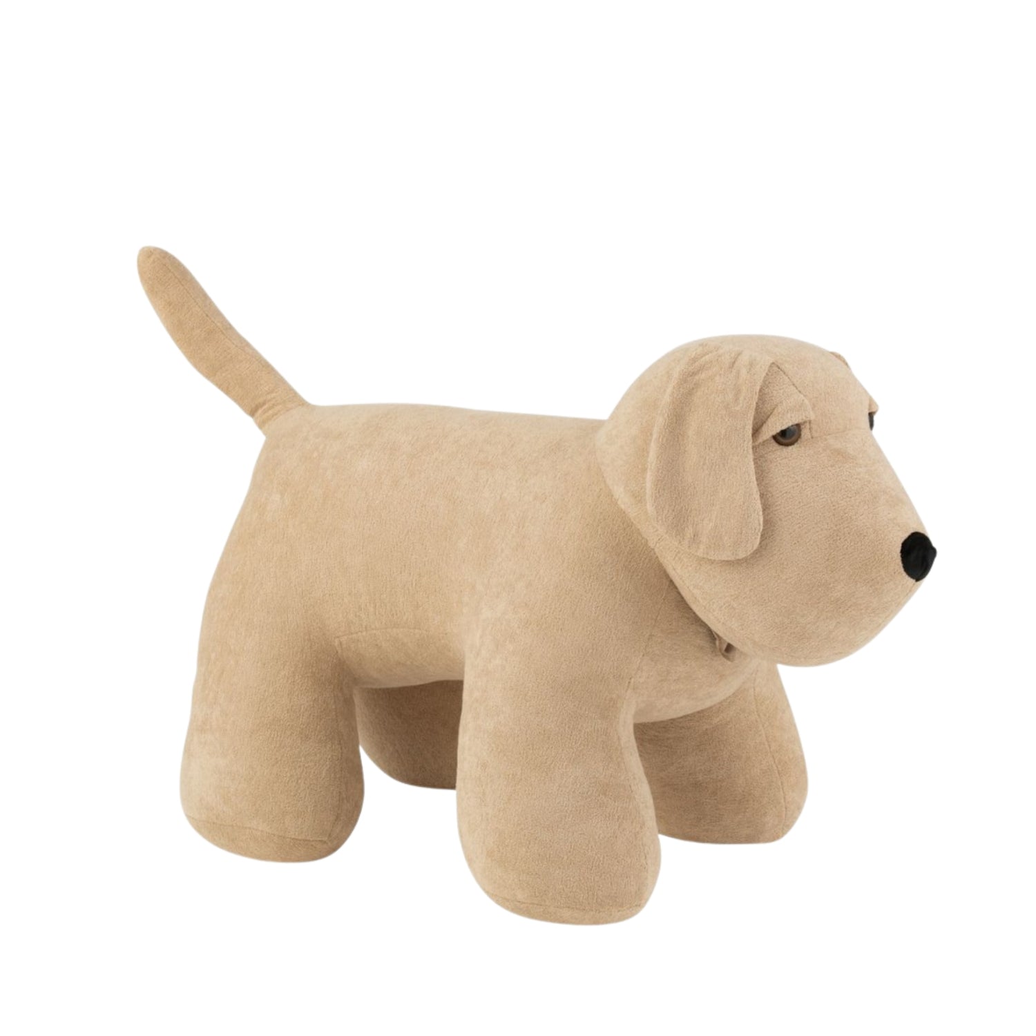 Deurstop Hond Bouclé Beige J-Line - Deurstopper - J-Line - livinglovely.nl