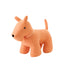 Deurstop Hond + Sjaal Polyester Oranje Large van J-Line, oranje hondvormige deurstopper met sjaal