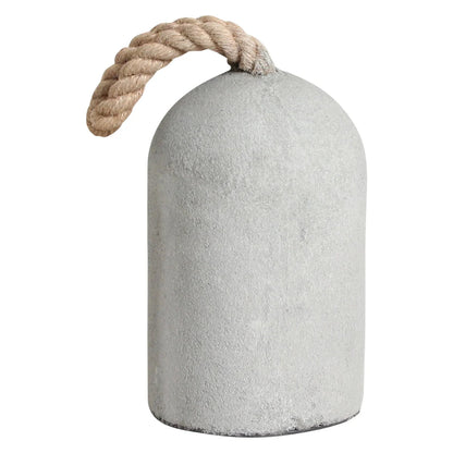 Raw Materials deurstopper van beton met touw, compact model van L12cm x B12cm x H24cm en 3,5 kg
