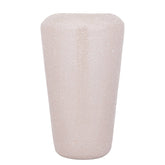 Dezia Pot Beige Mozaïek Hoog Large van PTMD, vooraanzicht van de hoge ijzeren pot met beige mozaïek op wit