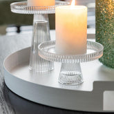 Dienblad Rond Metaal Wit Set van 3 - Dienblad - J-Line - livinglovely.nl