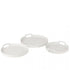 Dienblad Rond Metaal Wit Set van 3 - Dienblad - J-Line - livinglovely.nl