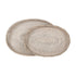Dienbladen Saint Barths Ovaal van MUST Living, set van twee ovale gevlochten rotan bladen in wit