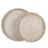 Dienbladen Saint Barths Rond van MUST Living, set van 2 ronde rotan bladen in naturel