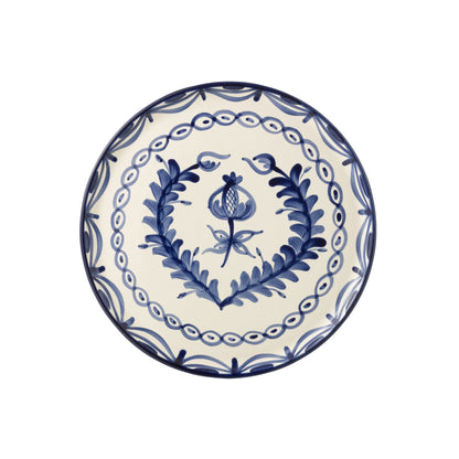 Dinerbord Granada Motief Cobalt Blauw/Wit Keramiek J-Line