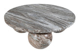 Diro Beige Marble 3 ball coffeetable round PTMD - Salontafel - PTMD - livinglovely.nl