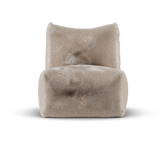 Roomwitte Doodle Junior Lounge Seat van Laui Lounge van voren, met zitting van 68 bij 68 centimeter