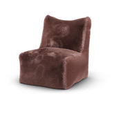 Poederroze Doodle Junior Lounge Seat van Laui Lounge van opzij, met rughoogte van 74 centimeter