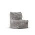 Doodle Kid Lounge Light Grey van Laui Lounge, lichtgrijze kinderstoel van zachte furry stof