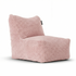 Doodle Lounge SeatXL Soft Pink van Laui Lounge, poederroze loungestoel van zachte furry stof