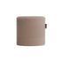 Laui Lounge Doodle Round Pouf Ø44 in Taupe, ronde grijsbruine poef met doodle print