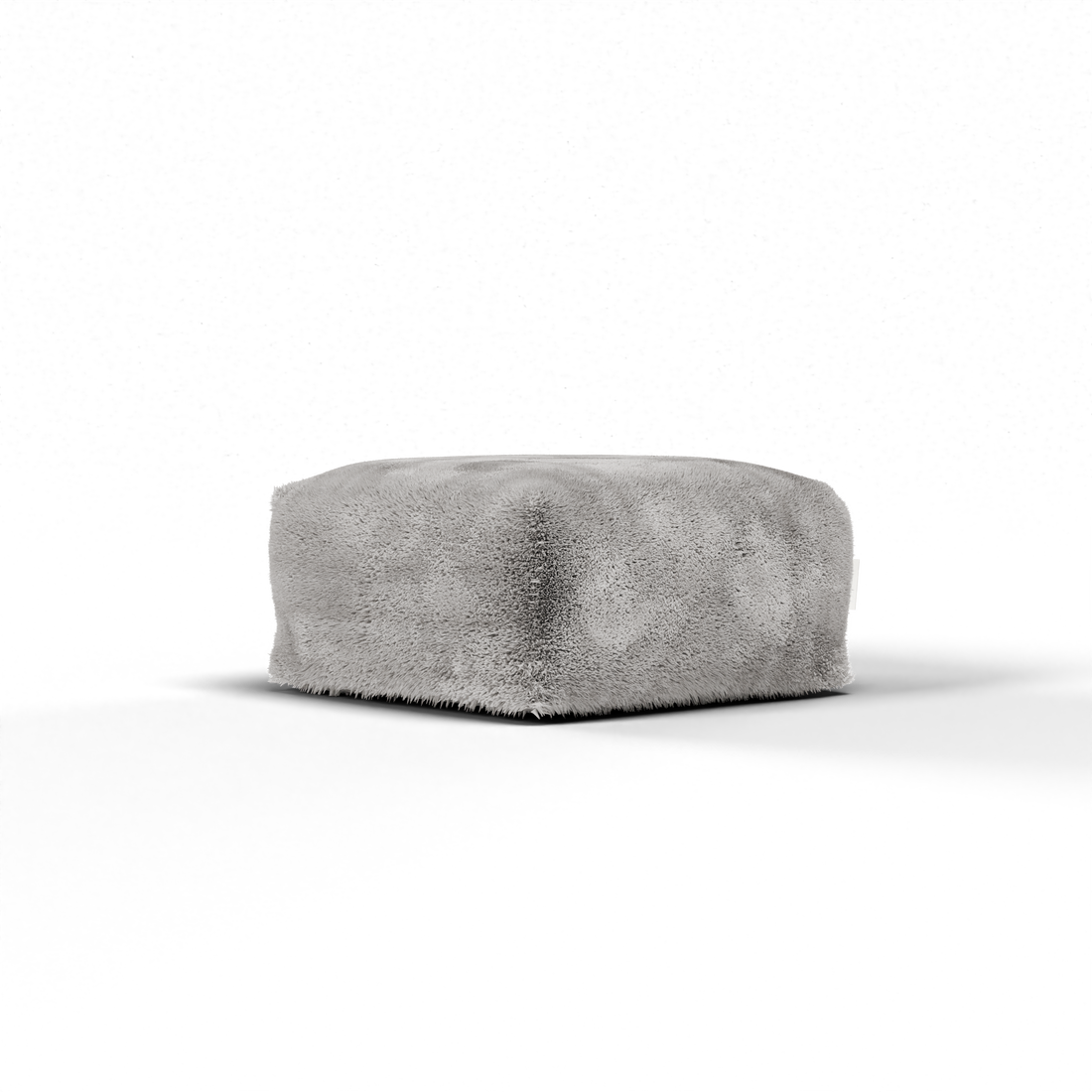 Laui Lounge Doodle Square Pouf Light Grey, lichtgrijze poef van 68x68 cm met doodle print
