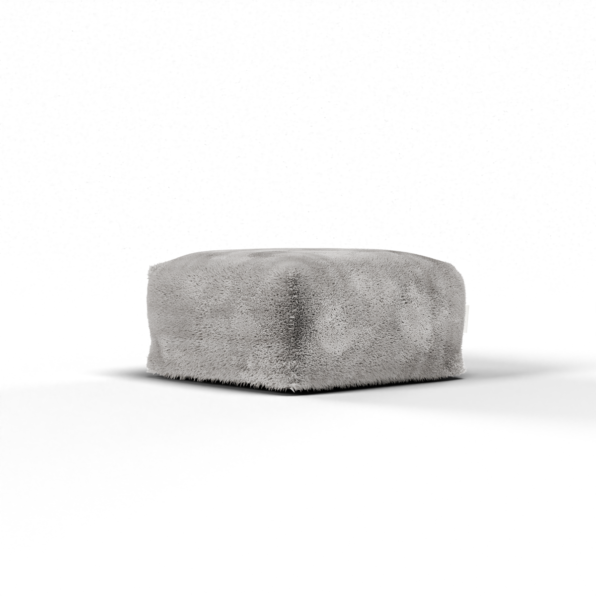 Laui Lounge Doodle Square Pouf Light Grey, lichtgrijze poef van 68x68 cm met doodle print