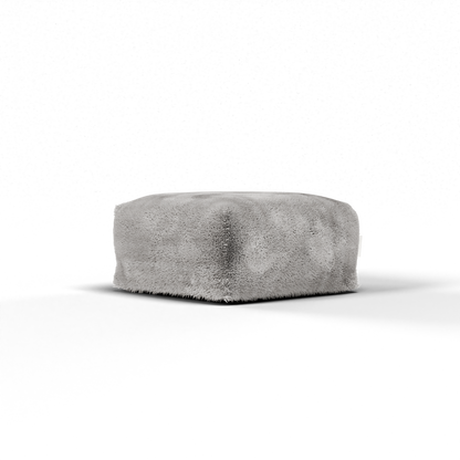 Laui Lounge Doodle Square Pouf Light Grey, lichtgrijze poef van 68x68 cm met doodle print