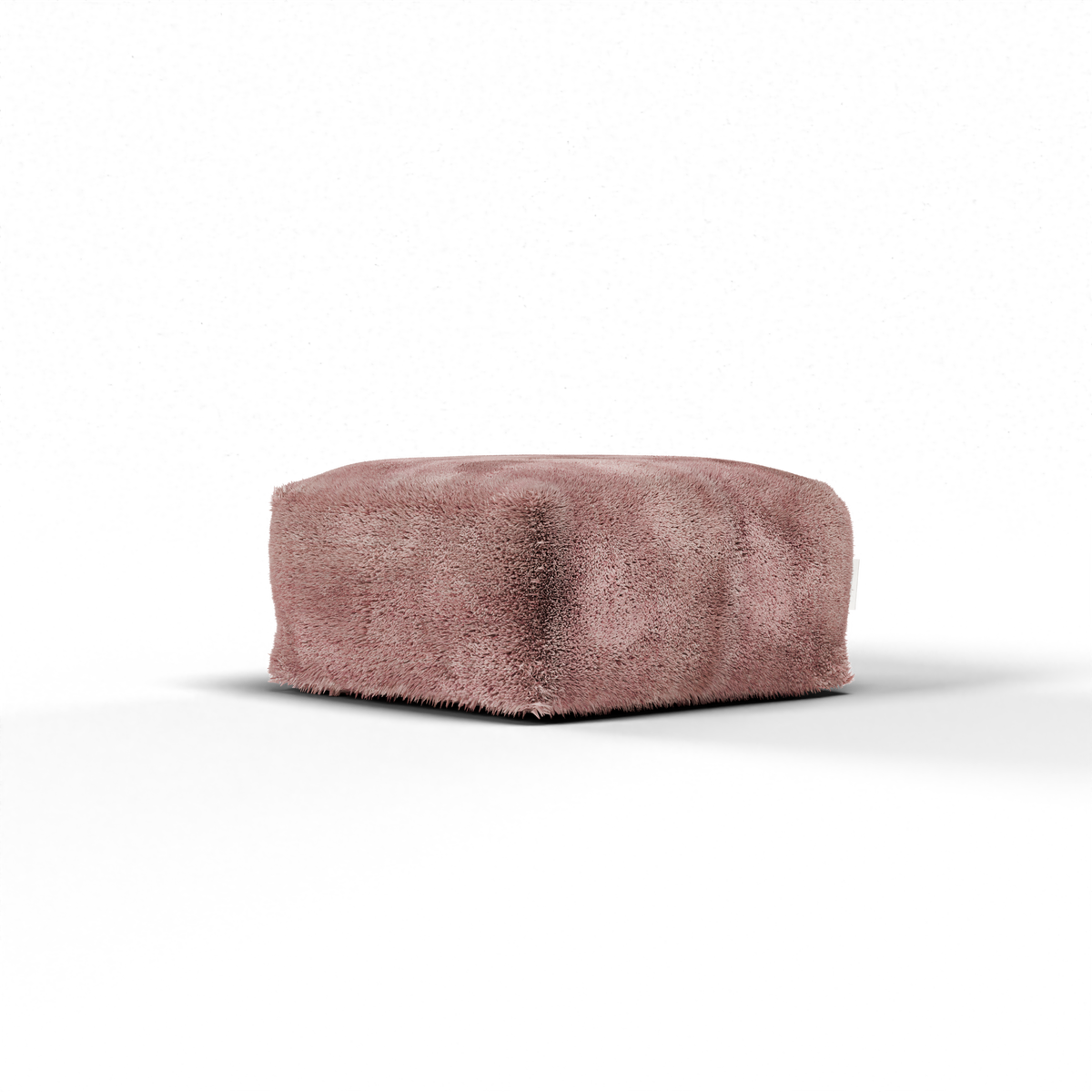 Laui Lounge Doodle Square Pouf Soft Pink, oudroze poef van 68x68 cm met doodle print
