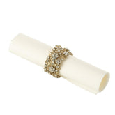 Doos 6 Servetring Breed Metaal Goud - Keukenaccessoire - J-Line - livinglovely.nl