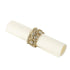 Doos 6 Servetring Breed Metaal Goud , Keukenaccessoire , J-Line , livinglovely.nl