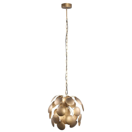 Dotta Ronde Hanglamp - H146 x Ø50 cm - Metaal - Koper PTMD , Hanglamp , PTMD , livinglovely.nl