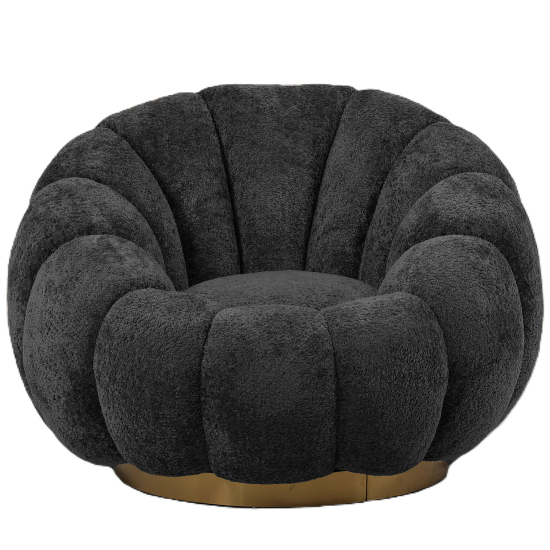 Draaibare Fauteuil Daisy Anthracite Euphoria PTMD - Fauteuil - PTMD - livinglovely.nl