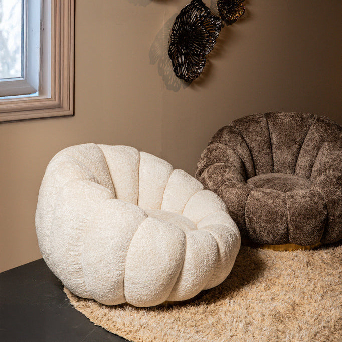 Draaibare Fauteuil Daisy Creme Euphoria PTMD - Fauteuil - PTMD - livinglovely.nl