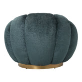 Draaibare Fauteuil Teal Anthracite Euphoria PTMD - Fauteuil - PTMD - livinglovely.nl