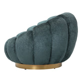 Draaibare Fauteuil Teal Anthracite Euphoria PTMD - Fauteuil - PTMD - livinglovely.nl