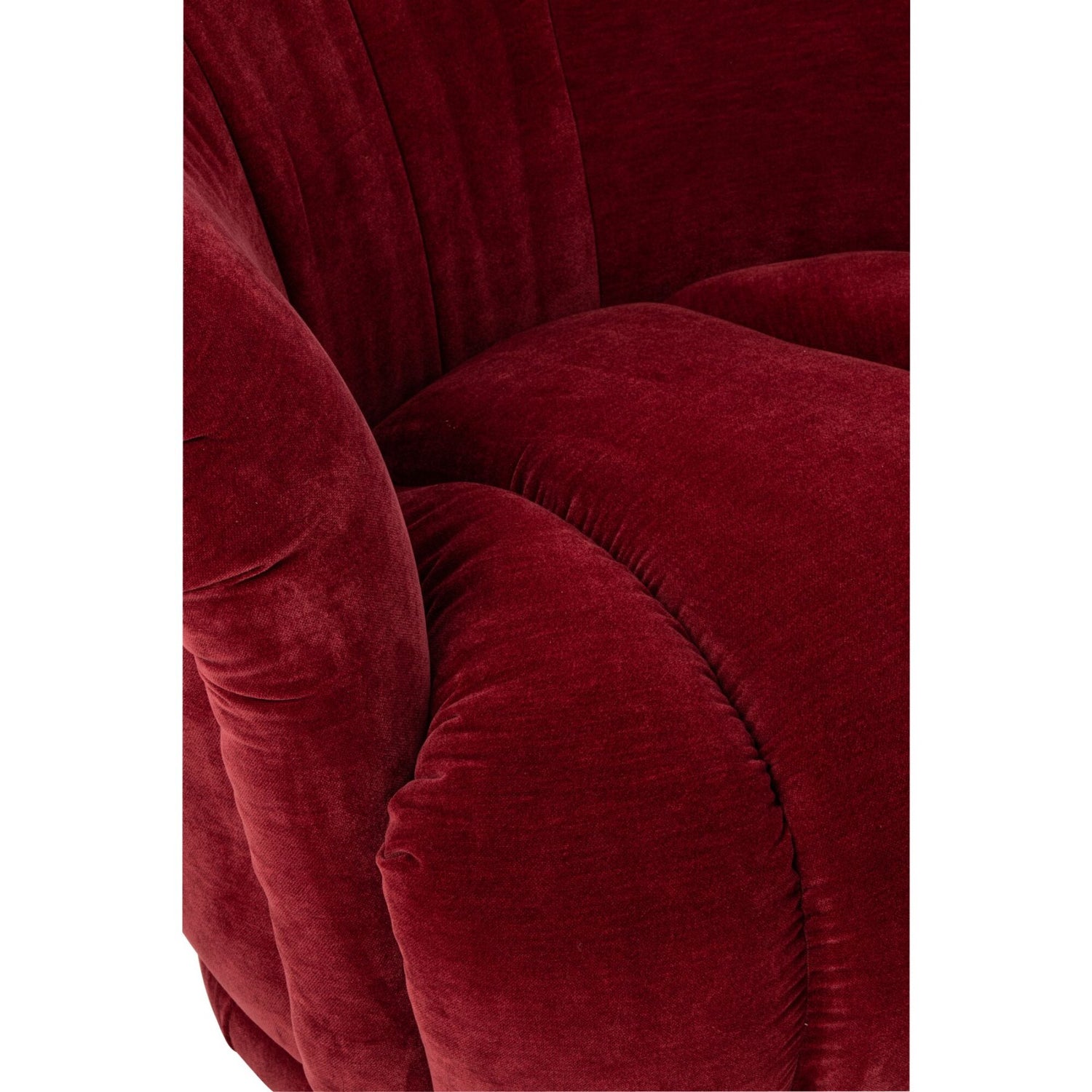 Draaifauteuil Plywood/Stof Bordeaux J-Line