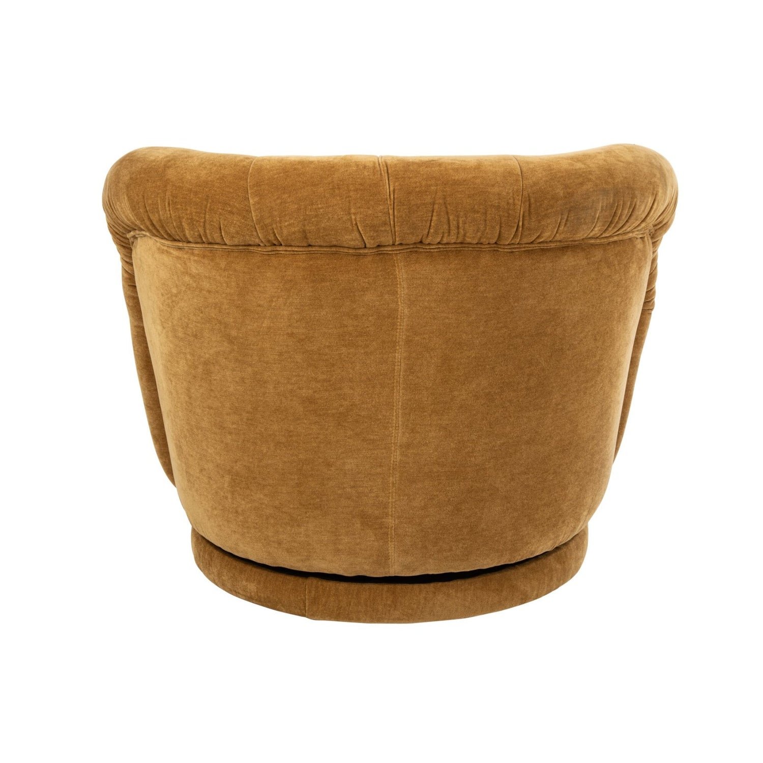Draaifauteuil Plywood/Stof Mosterdgeel J-Line