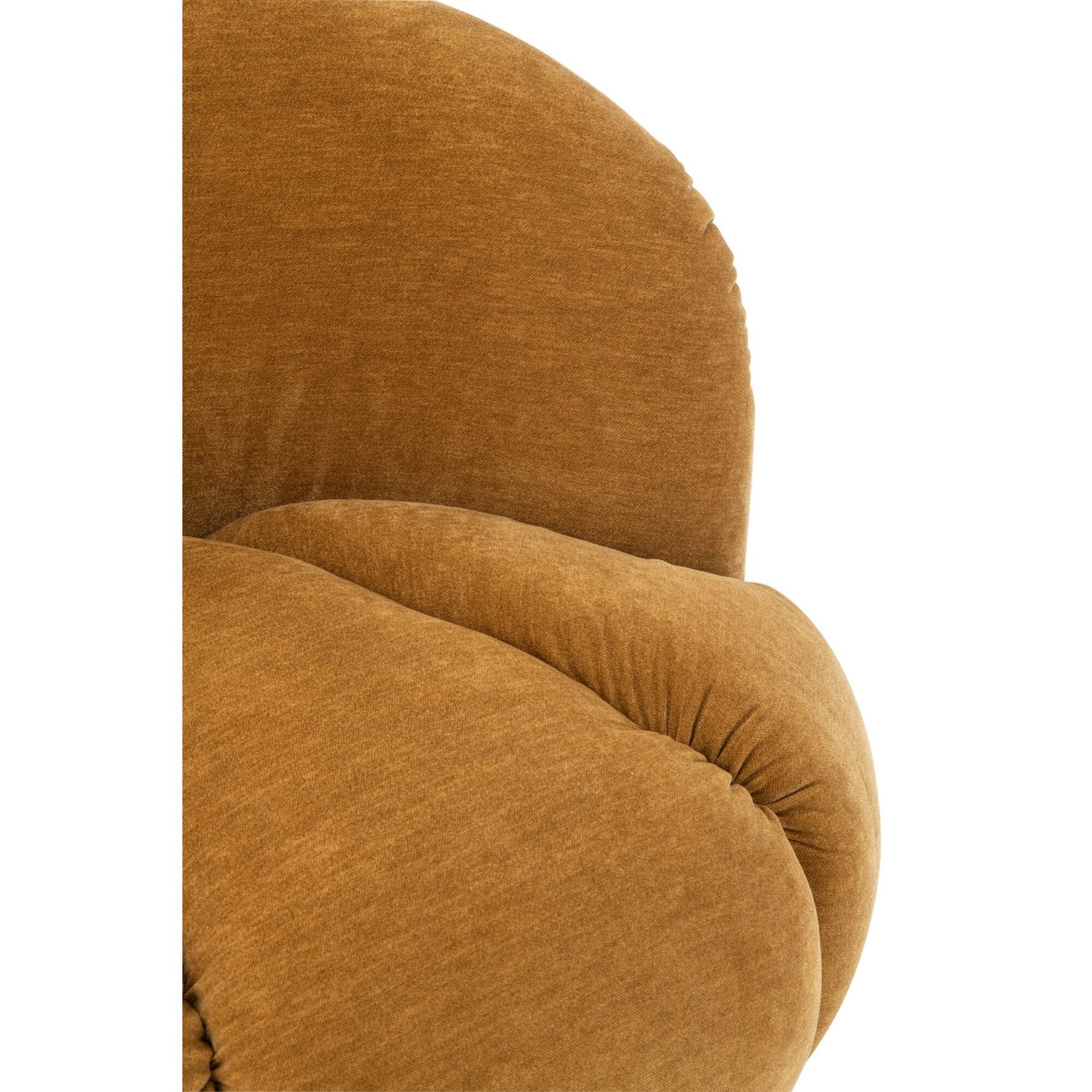 Draaifauteuil Plywood/Stof Mosterdgeel J-Line