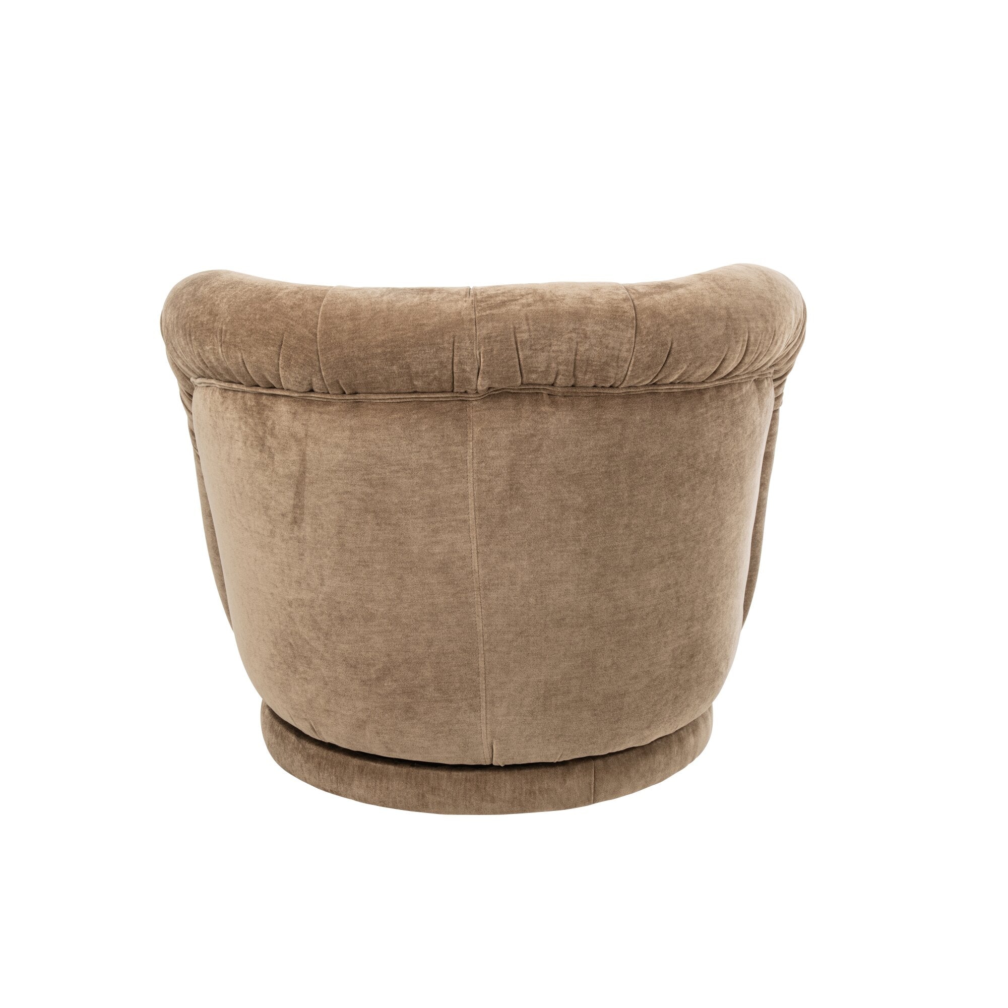 Draaifauteuil Plywood/Stof Taupe J-Line