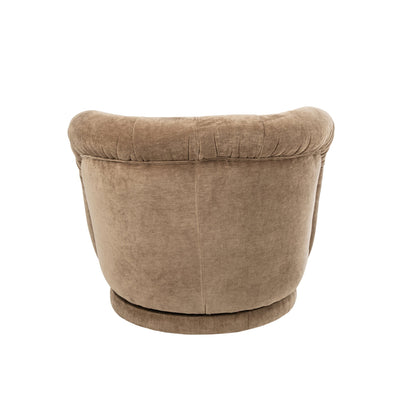Draaifauteuil Plywood/Stof Taupe J-Line