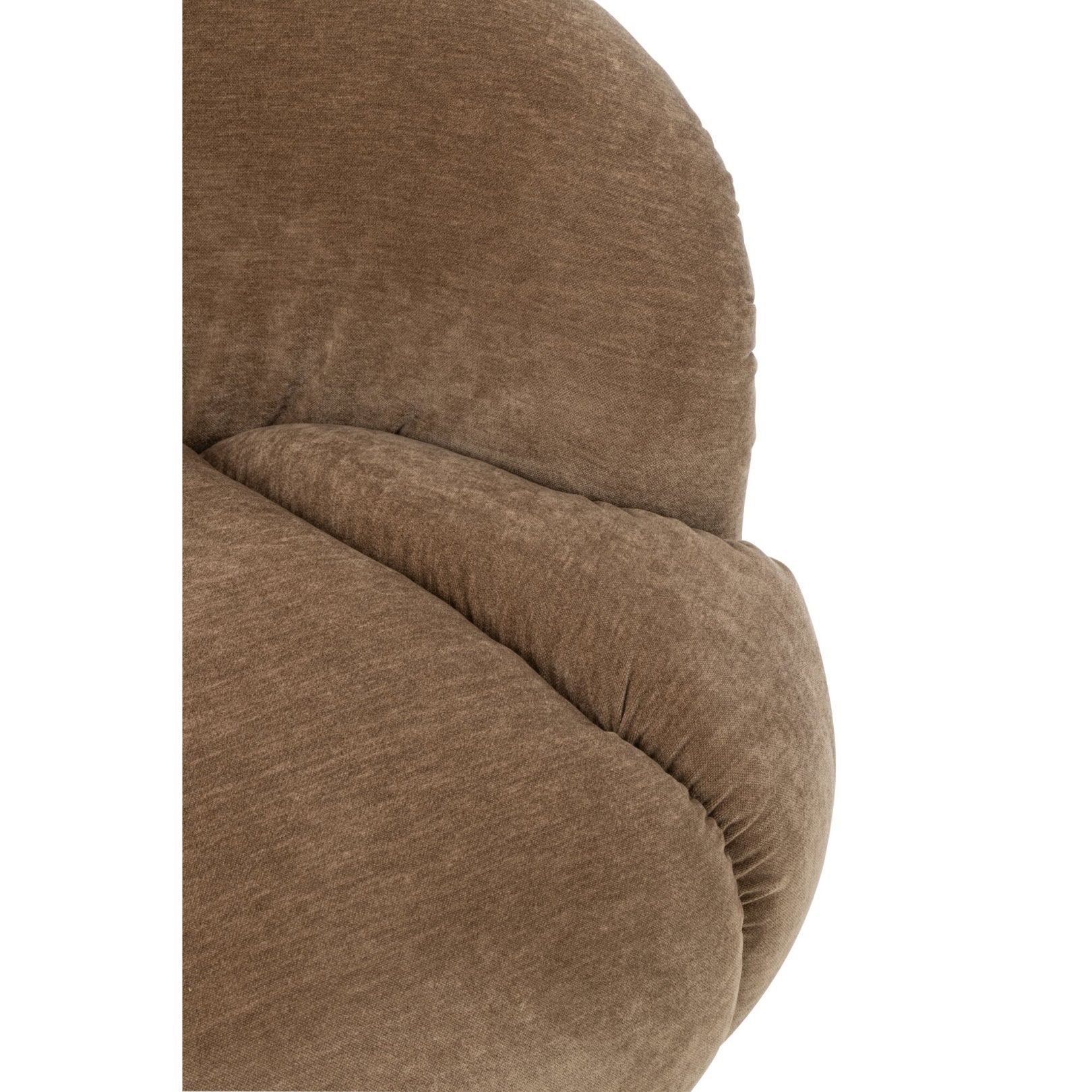Draaifauteuil Plywood/Stof Taupe J-Line