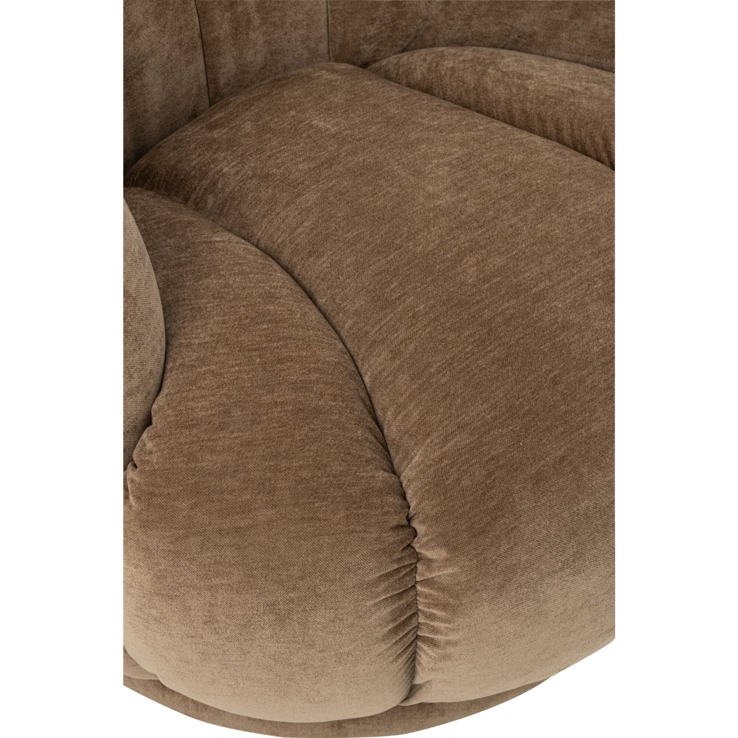 Draaifauteuil Plywood/Stof Taupe J-Line