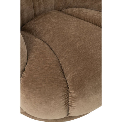 Draaifauteuil Plywood/Stof Taupe J-Line