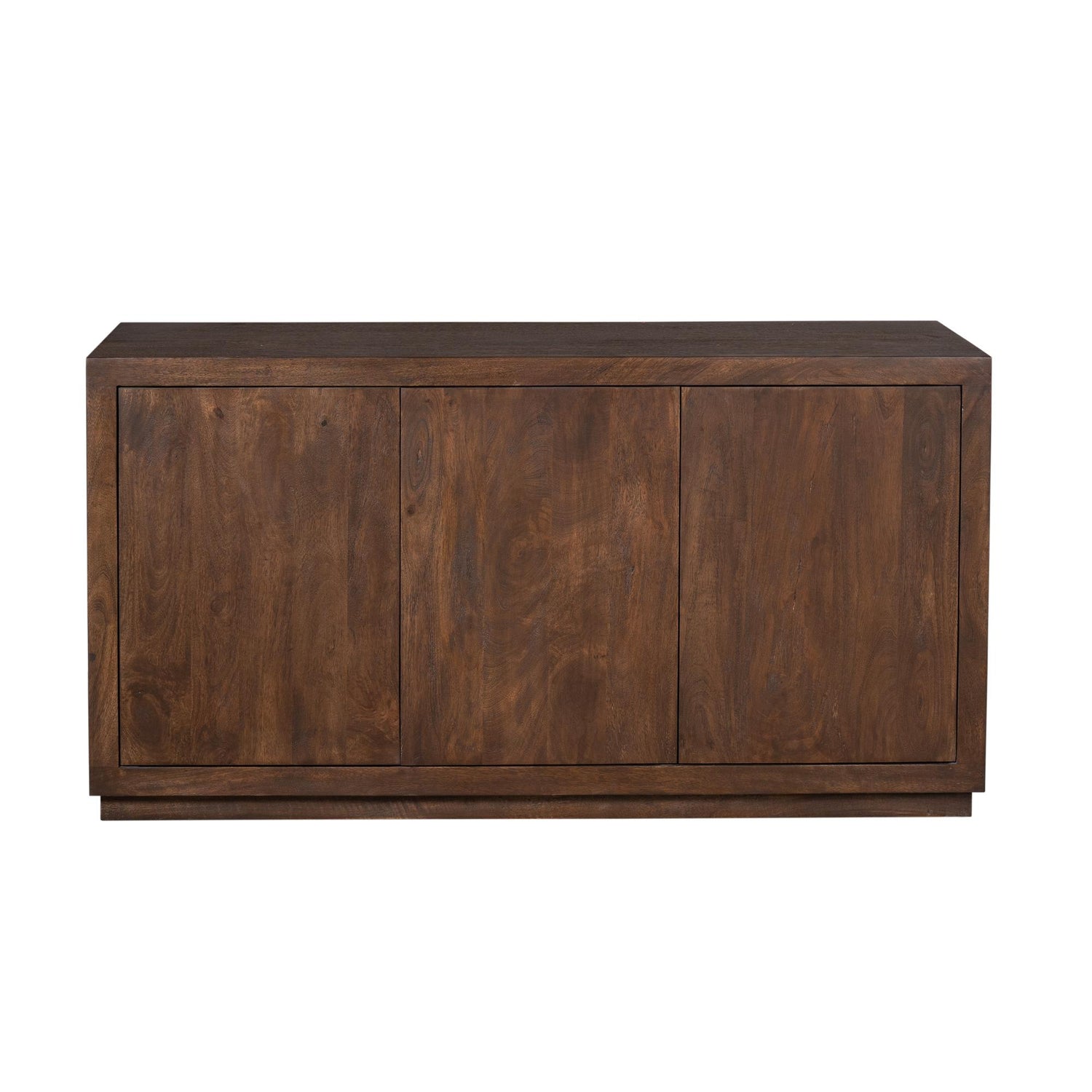 Dressoir Brussel Bruin van Starfurn, 150 cm breed met drie push to open deuren