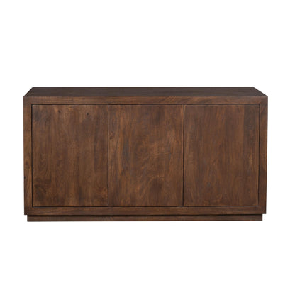 Dressoir Brussel Bruin van Starfurn, 150 cm breed met drie push to open deuren