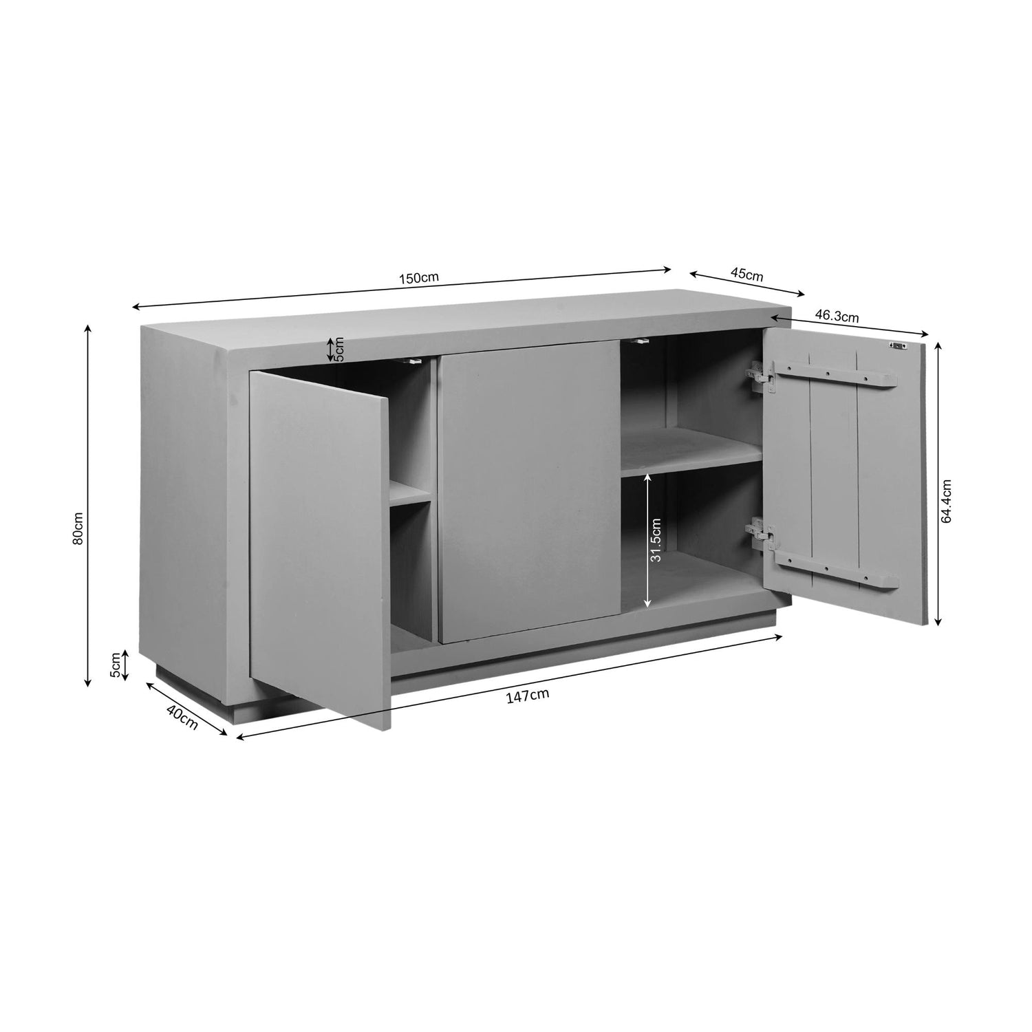 Dressoir Brussel Mangohout Bruin van Starfurn uit de woonserie Brussel Bruin