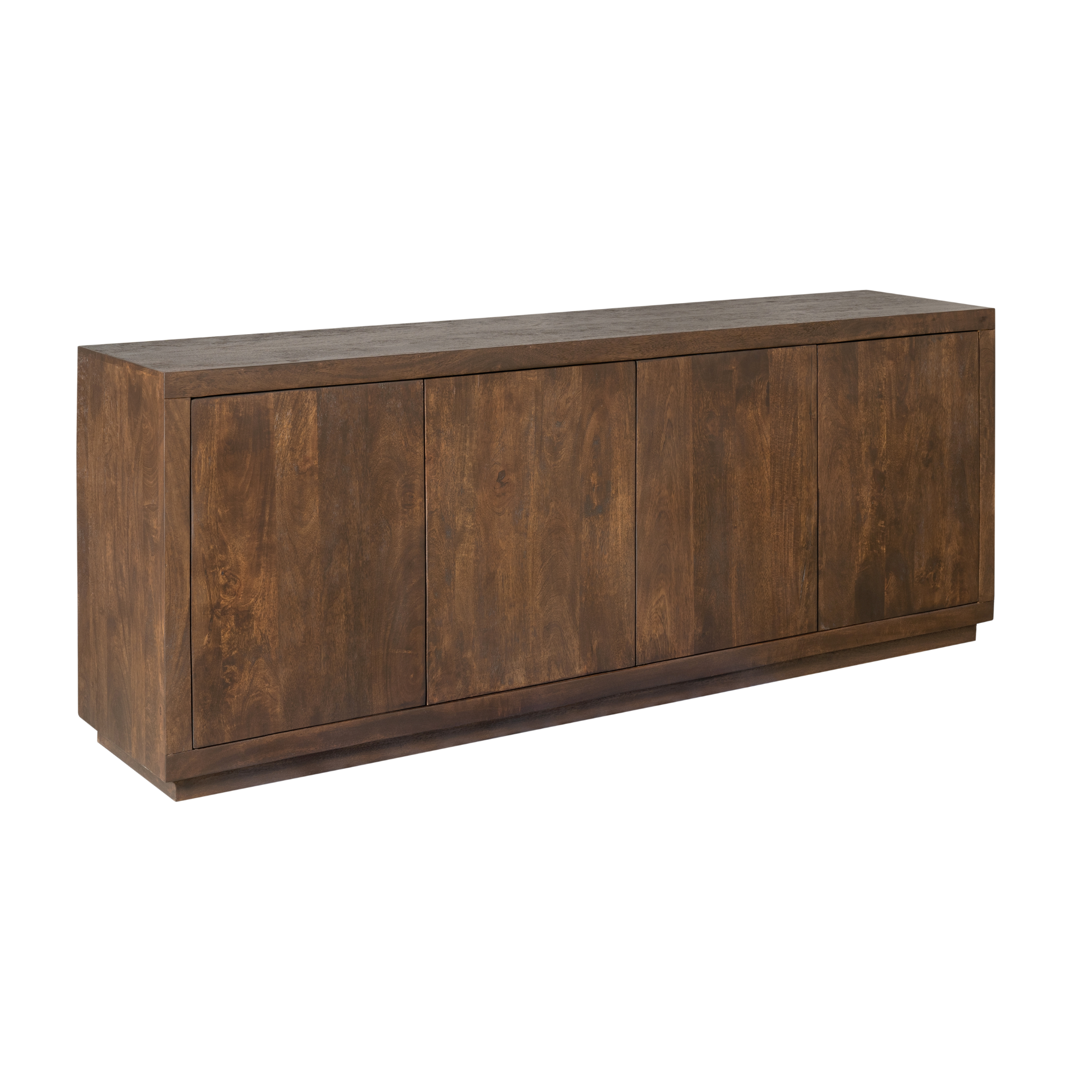 Dressoir Brussel Bruin van Starfurn, 200 cm breed met vier push to open deuren
