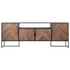 Dressoir Criss Cross No.3 van DTP Home met visgraatpatroon in gemixt hout