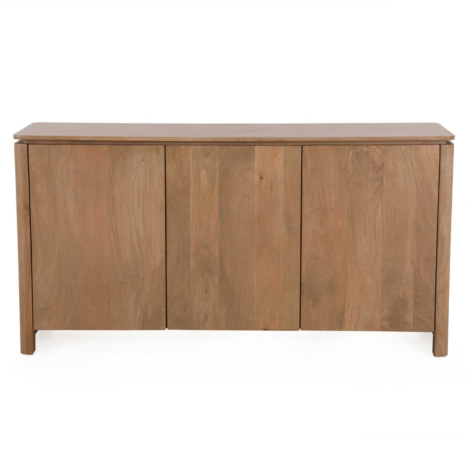 Dressoir Dallas Mangohout Naturel 165cm van Starfurn met drie deuren