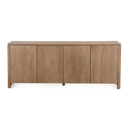Dressoir Dallas Mangohout Naturel 210cm van Starfurn met vier deuren