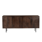 Dressoir Elan 180cm in chestnut mangohout, L180cm x B40cm x H82cm