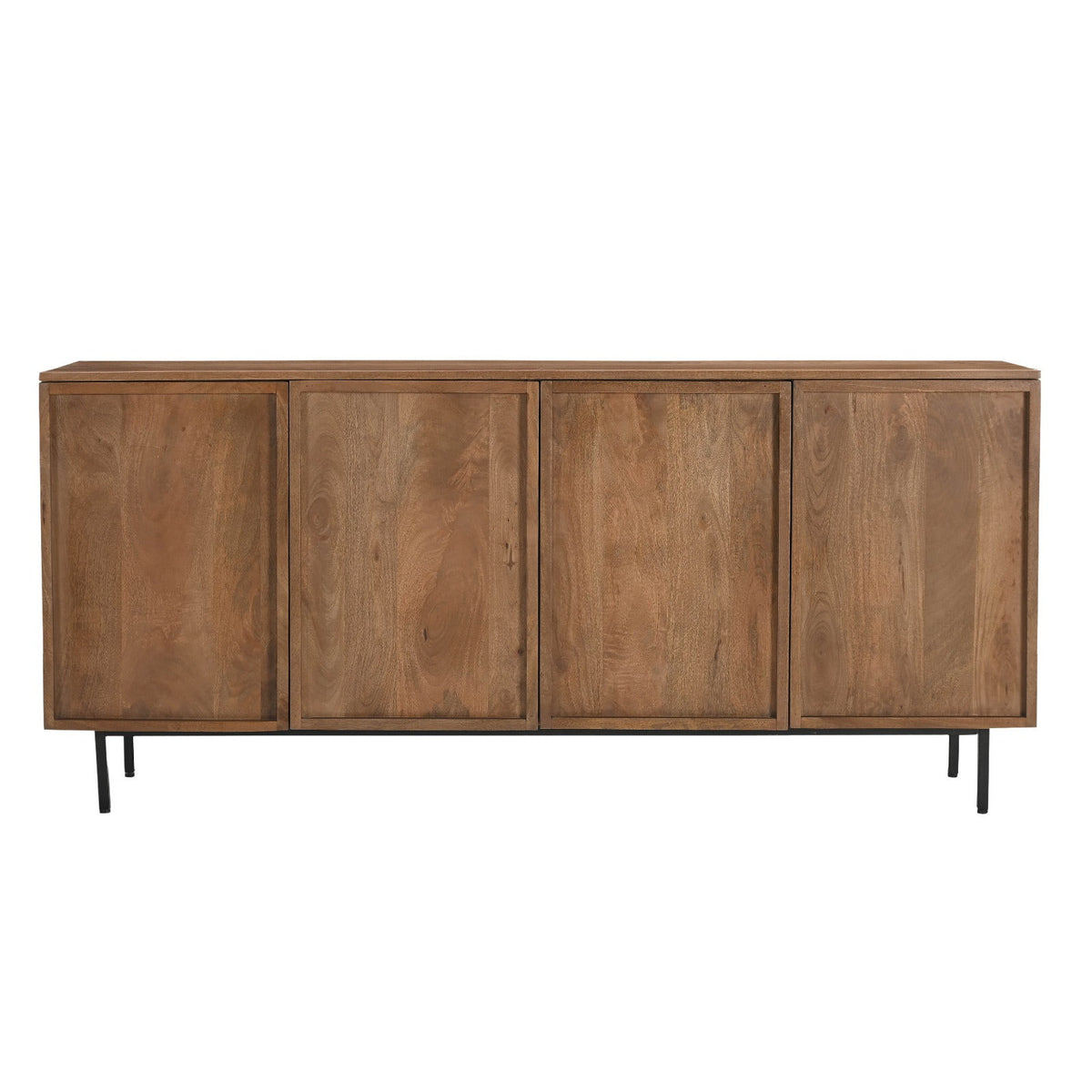 Dressoir Elan 180cm in pecan mangohout, L180cm x B40cm x H82cm