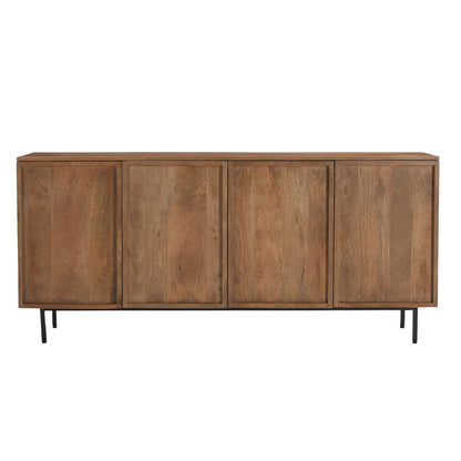 Dressoir Elan 180cm in pecan mangohout, L180cm x B40cm x H82cm