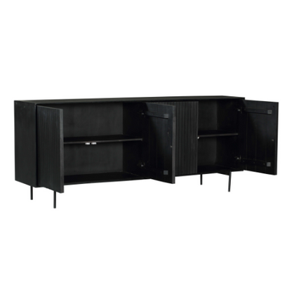 Bovenblad van mangohout van het Dressoir Madison 210cm van Starfurn in detail