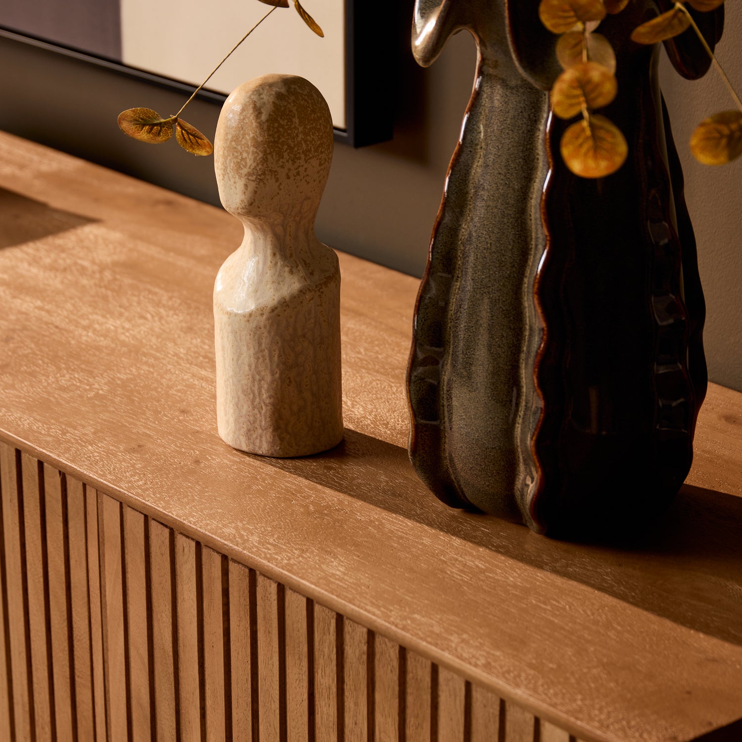 Madison dressoir naturel schuin van voren gezien, hoogte 85 cm