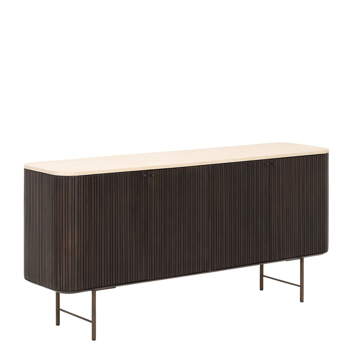Dressoir Maroon 4-deurs van DTP Home in mahoniehout met mortex blad