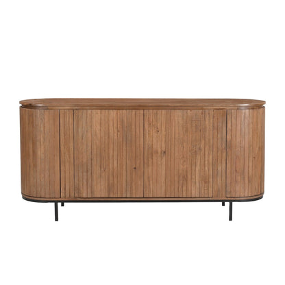 Dressoir Noor van Livingfurn in mangohout Pecan, 170 cm breed met vier deuren