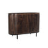Dressoir Noor van Livingfurn in donker mangohout Walnut, 115 cm breed met lattenfront