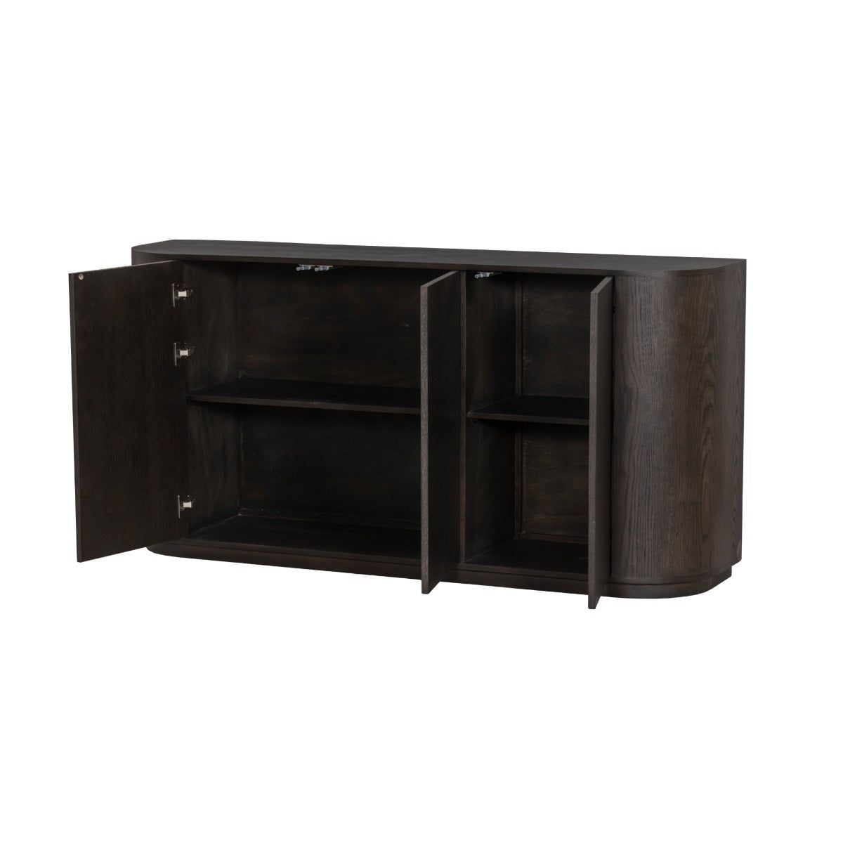 Dressoir Novero espresso met geopende deuren
